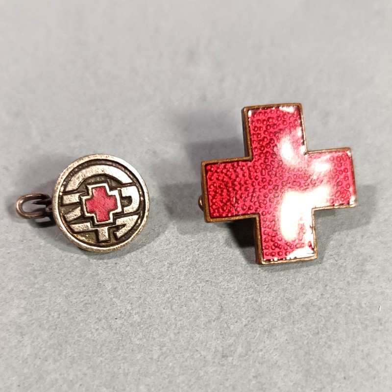ENSEMBLE INSIGNES INFIRMIERE CRF CROIX ROUGE FRANCAISE INSIGNE EN ARGENT VAN CLEFF & ARPELLS